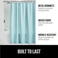 thumbnail image 3 of GORILLA GRIP Waffle Shower Curtain, Thick Weighted Fabric, Wrinkle and Rust Resistant, Classic Hotel Quality Design, Machine Wash, 72x72 Spa Blue, 3 of 9