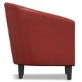 thumbnail image 3 of Austin 30 inch Wide Contemporary Tub Chair in Red Vegan Faux Leather, 3 of 10