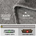 thumbnail image 4 of Dark Couch Covers for Sectional Sofa Couch Cover L Shape Couch Covers for Dogs Washable Couch Cover Banket Modern Sofa Slipcovers Super Soft Sofa Towel for Kids Pets ” x ”, 4 of 9