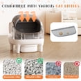 thumbnail image 7 of Homall Automatic Self-Cleaning Cat Litter Box – Large Open-Top Design for Multi-Cat Families, Integrated Safety Protection, Includes Trash Bags, Gray, 7 of 7