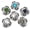 5pcs MIXED, variant on 5X Pretty Crystal Chunk Charm Snap Button Fit 18mm Drill Snap Jewelry Gift N05-mixed color