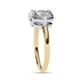 thumbnail image 3 of AFFY Toi Et Moi Ring for Women Pear and Round Cut Lab Created Moissanite Double Stone Engagement Rings Jewelry Gift for Her In 10K Solid Yellow Gold Size-4, 3 of 6