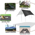 thumbnail image 4 of Hammock Tent - Rain Tarp for Camping Hammock - Camping Gear - black, 4 of 5