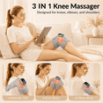 thumbnail image 5 of 2PCS Knee Massager with Heat - Cordless Heated Brace with 5 Heat Levels & 3 Massage Mode, 3 IN 1 Massager for Knee Shoulder Elbow - Gifts for Men Women (Grey), 5 of 6