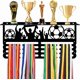 thumbnail image 1 of Estante de exhibición de trofeos y medallas con ganchos, colgador de medallas, estante de exhibición de medallas, estante de trofeos de metal, estante de premios escalonado para montaje en pared, 1 of 7