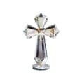 thumbnail image 3 of Religious Table Figurine,Faceted Crystal Standing Cross Stable Round Base Light Reflect Craft,Faith Decor Ornament for Prayer Corner Desk Mantel Space(Clear), 3 of 7