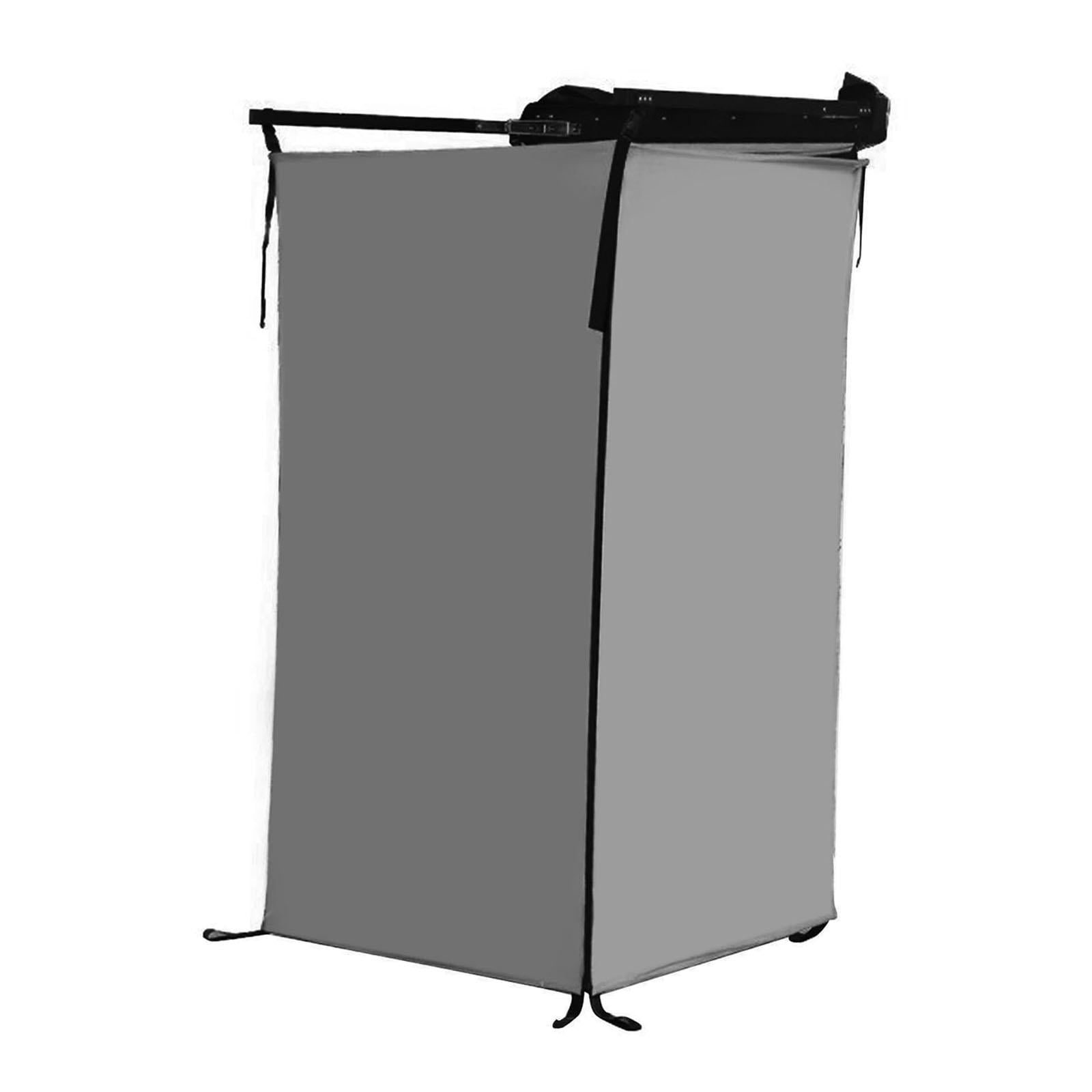 TTETTZ Vehicle Side Shower Tent,Changing Dressing Room Hiking Bathroom Overland Outdoor Toilet Stall for Long Road Trips, Van ,Beach Gray