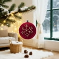 thumbnail image 4 of 12CT 3.15 Inch Christmas Decorations Balls, Velvet Shatterproof Xmas Tree Ornaments, Plastic Baubles for Holiday, Party, Wedding or Home Décor, Wine Red & Gold (8cm), 4 of 9