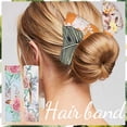thumbnail image 1 of pstuiky Léger Français Rétro Cheveux Coréen Imprimé Donut Fleur Bandeau 2PCS Vente, 1 of 2