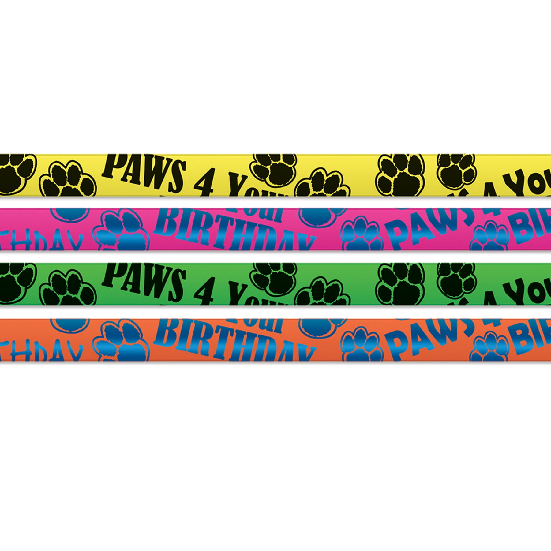 Musgrave Pencil Company Paws 4 Your Birthday Pencils, 12 Per Pack, 12 Packs