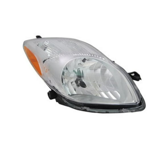 TYC 20-9123-01 Replacement Passenger Side Head Lamp for Toyota Yaris Fits 2009 Toyota Yaris