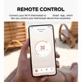 thumbnail image 4 of M Buder Smart Thermostat for House 1.32in TFT Screen Touch Knob Voice WIFI Temperature Controller with Ambient Lights for Home Water Heating GA White 3.39 inches / 8.6 cm, 4 of 7