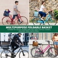 thumbnail image 4 of SHISUYAN 1Pc Decorative Basket Steel Material Basket Rear Bike Storage Basket (Black), 4 of 8