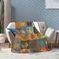 thumbnail image 6 of Kuscheln Chickens Throw Blanket Soft Lightweight Warm Fluffy All Season Flannel Blankets for Bed Living Room Home Decor, 6 of 8