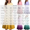 thumbnail image 3 of Little Girls Maxi Dress 4-14 Years Ruffle Half Sleeve Round Neck Floral Print Tiered Long Dress with Side Pockets Watermelon Red O 4-5 Years, 3 of 7