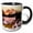 Black/White, variant on 3drose, Mount Shuksan in Mt Baker National Park, Washington - Us48 Rdu0004 - Richard Duval, 11oz Two-tone Green Mug