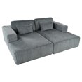 thumbnail image 5 of Miekor Furniture Corduroy Double Sofa Bed with 2 Pillows, Perfect for Living Rooms, Apartments, Offices 70823, 5 of 12