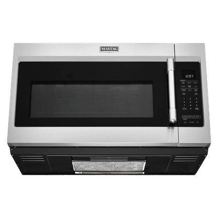 Maytag - 1.9 Cu. Ft. Over-the-Range Microwave with Sensor Cooking and Dual Crisp - Stainless steel