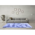 thumbnail image 3 of Ahgly Company Machine Washable Indoor Rectangle Abstract Blue Modern Area Rugs, 3' x 5', 3 of 4