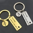 thumbnail image 6 of kjfeif Stainless Steel Keychain with Letter Tag,Drive Safe Stainless Steel Key chain 26 Letter Keychain Drive Safe I Need You Here with Me, 6 of 8