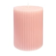 thumbnail image 2 of 4" Tangerine Guava Scented Pink Pillar Candle, 2 of 4