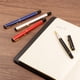 thumbnail image 5 of Uxcell 135mm Metal Ballpoint Pen Medium Point 1mm Black Ink Business Roller Ball Pens, Dark Blue Gold 3 Pack, 5 of 5