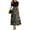 A004_Navy, variant on Women's Maxi Dresses 2025 Elegant Short Sleeve Floral Wrap Dress A-Line Tiered Swing Church Dress with Ruffles