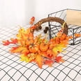 thumbnail image 4 of Wreath Fall Decorations Artificial Fall Wreath Artificial Pumpkin Wreath Lifeeli, 4 of 5