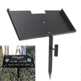 thumbnail image 5 of Grave Marker Stand Marker Holder Iron Anti Fade Easy Assembly Matte Finish Drain Hole Memorial Stone Plaque Stand for Loved Ones Pets, 5 of 5