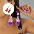 thumbnail image 2 of Gothic Skeleton Dangle Earrings Long Bohemian Tassels Jewelry for Women Everyday Ethnic Accessories, 2 of 16