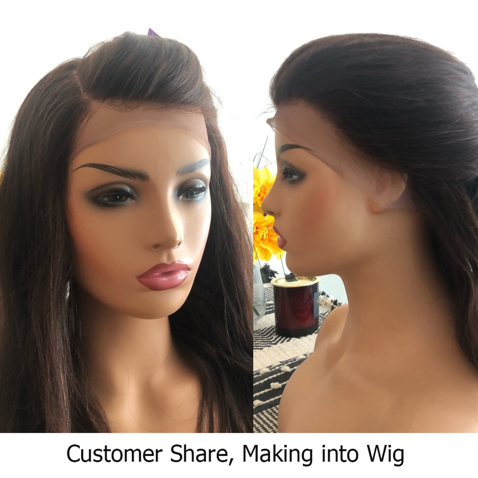 3 Body Wave Bundles with 13x4 Lace Frontal Closure Transparent Remy Human Hair Weave Black Remy Brazilian Hair Extension