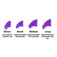 thumbnail image 4 of Purrdy Paws 100 Pack Soft Nail Caps for Cat Claws Purple Large, 4 of 4