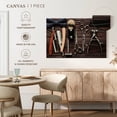 thumbnail image 5 of Elephant Stock Hair Barber Essentials Wall Art - Horizontal Canvas Wall Art - Hallway Wall Decor - Fashion And Beauty Canvas - Brown And Black Decor - 45" x 30", 5 of 8