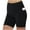Black, variant on Fnooota Womens Biker Shorts with Pockets, High Waisted Summer Stretch Running Athletic Yoga Shorts Dark Gray Size M