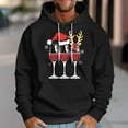 thumbnail image 2 of Christmas Sweatshirts for Men Cute Christmas Tree Santa Claus Print Graphic Long Sleeve Shirt Xmas Holiday Party Pullover Blouse, 2 of 3