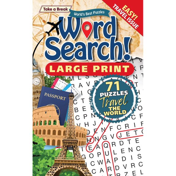 World's Best Puzzle - Word Search 25.03.21: 71 Large Print Puzzles, Travel The World, The Perfect Way To Unwind, Sharpen Your Brain, Relax, Unplug More!