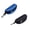 Black+Blue, variant on 1 Pc Large Sunglasses Case, Zipper Hard Sunglasses Cases, Portable Travel Eyeglasses Cases with Plastic Hook for Men & Women, 6.69x3.15x2.36 inch