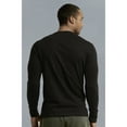 thumbnail image 2 of 247 Frenzy Men's Essentials Knocker Classic Three-Button Crew Neck Cotton Henley - Black, 2 of 3