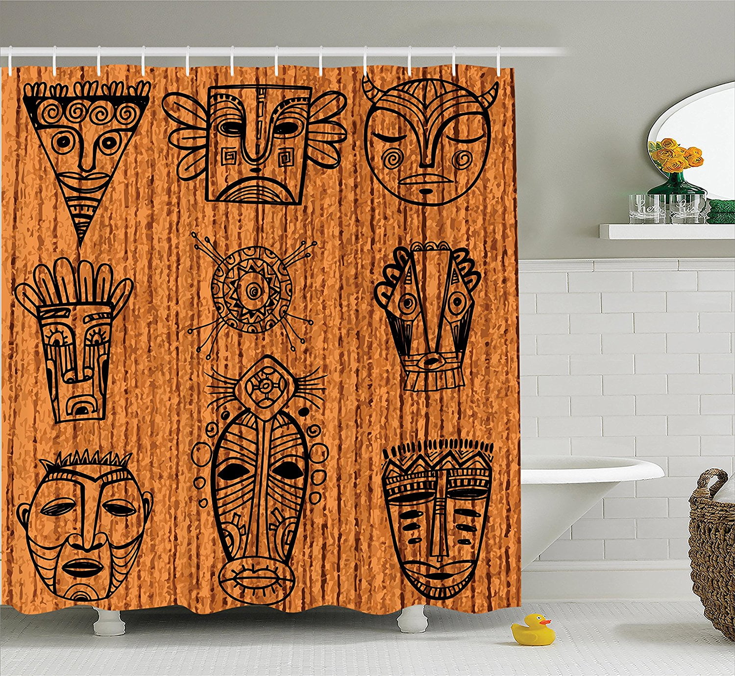 African Decorations Shower Curtain Set By , Ritual And Ceremonial