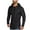 Black, variant on Mens Fashion Athletic Hoodies Sport Sweatshirt Solid Color Fleece Pullover