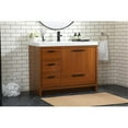 thumbnail image 2 of Elegant Decor Wyatt 42" Aluminum Alloy and MDF Single Bathroom Vanity in Teak, 2 of 8