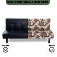 thumbnail image 5 of SCRAWLGOD Cow Print Armless Sofa Slipcover Soft Stretch Sofa Cover Washable Anti Scratch Couch Cover for 3 Cushion Couch for Living Room, 5 of 9