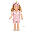 thumbnail image 5 of My Life As Pajama Fashion Set for 18-inch Doll, 3 Pieces Included, Pink & White Print, Unicorn Theme, 5 of 9
