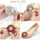 thumbnail image 4 of 4 clips para zapatos de diamantes de imitación rojos de 2 estilos para bodas, hebillas brillantes para zapatos de novia, hebillas extraíbles con purpurina., 4 of 7