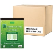 Roaring Spring Covered Engineering Pad 8.5"x11" Green