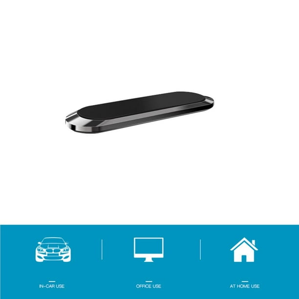 Soporte Magnético Para Teléfono De Coche Con Forma De Mini Tira Para Tablero De Instrumentos De Montaje De Coche Gps Con Imán De Metal De Pared Methold EL013268-00