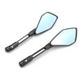 thumbnail image 2 of 1 Pair CNC Universal Motorcycle Pentagon Rearview Mirror Modification AccessoryBlack, 2 of 9