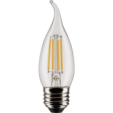 

Satco 40W Equivalent Warm White Clear CA10 Medium LED Decorative Light Bulb (2-Pack)