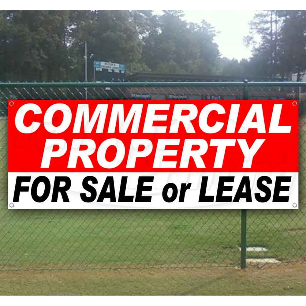 COMMERCIAL PROPERTY FOR SALE OR LEASE 13 oz heavy duty vinyl banner