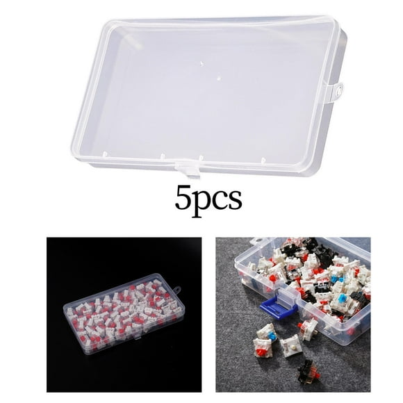 Caja de almacenamiento con interruptor de mecánico de 5 uds., de bloqueo , organizador de colección de teclas, contenedores Panel Hugo Contenedor de interruptor de teclado